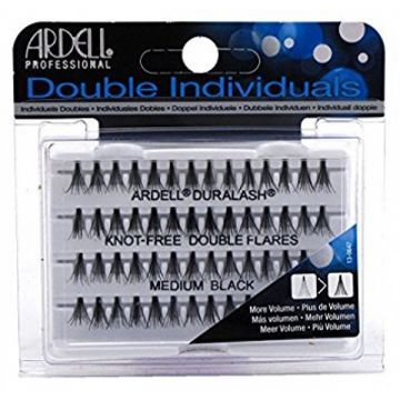 Изкуствени мигли на снопчета Ardell Duralash Double Individuals Knot-Free Medium Black False Lashes 