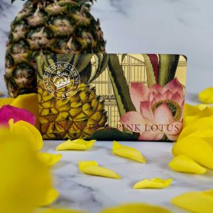 Луксозен сапун с Ананас и Розов Лотус The English Soap Company Pineapple and Pink Lotus Soap 240g 