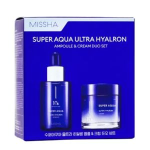 Комплект за дълбока хидратация Missha Super Aqua Ultra Hyalron Ampoule & Cream Duo Set