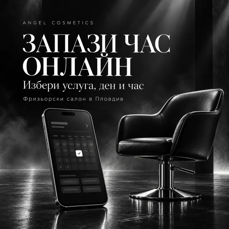Запазете час във фризьорския салон онлайн — за по-малко от минута